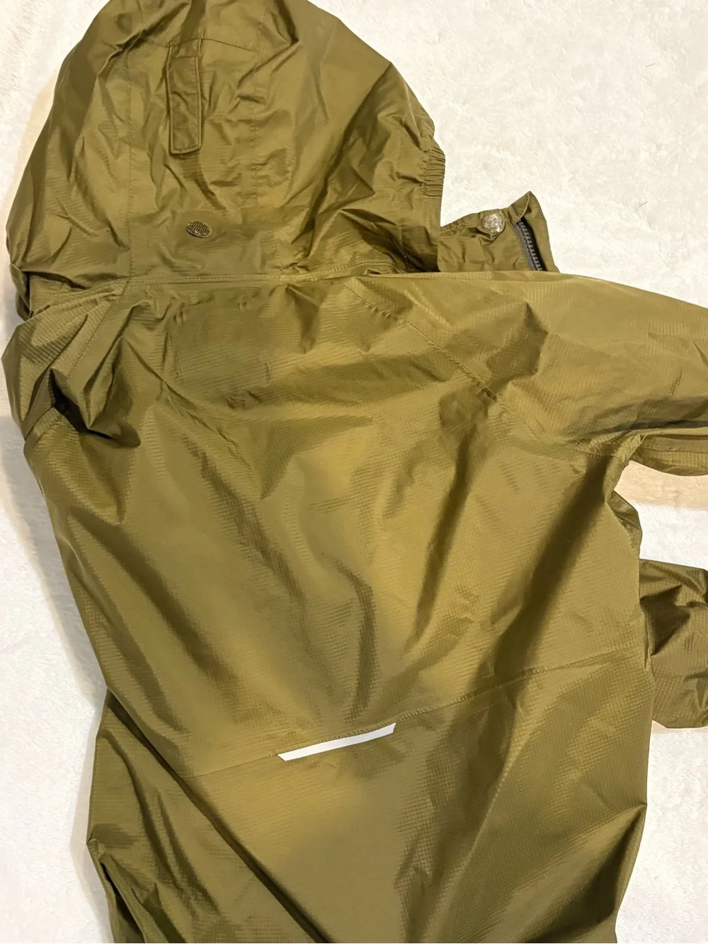 REI Co-op Olive Green Jacket with Light Gray Lining